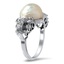 The Vania Ring, smalltop view on a hand