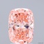 2.01 Ct. Fancy Vivid Pink Cushion Lab Grown Diamond