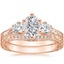 14KR Moissanite Three Stone Hudson Bridal Set (1/3 ct. tw.), smalltop view