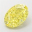 5.53 Ct. Fancy Vivid Yellow Oval Lab Grown Diamond