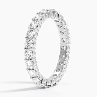 Luxe Shared Prong Eternity Lab Diamond Ring