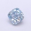 1.01 Ct. Fancy Vivid  Blue Cushion Lab Grown Diamond