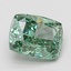3.01 Ct. Fancy Vivid Blue Cushion Lab Grown Diamond
