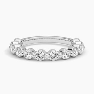 Monaco Three-Quarter Coverage Lab Diamond Ring