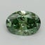 0.9 Ct. Fancy Vivid Pacific Green Oval Lab Grown Diamond