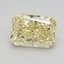 1.08 Ct. Fancy Yellow Radiant Lab Grown Diamond