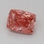 0.92 Ct. Fancy Vivid Pink Cushion Lab Grown Diamond