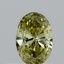 0.32 Ct. Fancy Intense Yellow Oval Lab Grown Diamond