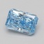 1.10 Ct. Fancy Vivid Blue Radiant Lab Grown Diamond