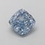 1.11 Ct. Fancy Vivid  Blue Cushion Lab Grown Diamond