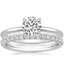 18K White Gold Secret Halo Diamond Ring with Amelie Diamond Ring (1/3 ct. tw.)