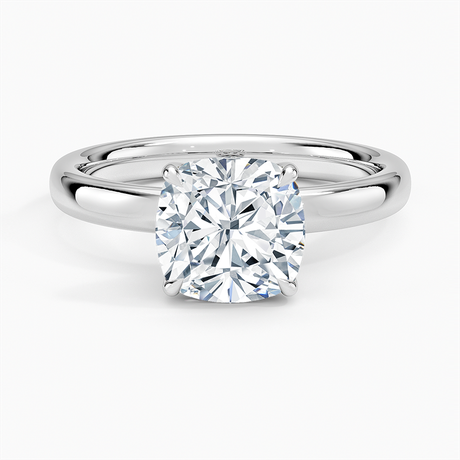 18K White Gold Elodie 2.5mm Solitaire Ring