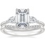 Platinum Opera Diamond Ring with Petite Curved Diamond Ring (1/10 ct. tw.)