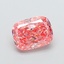 1.52 Ct. Fancy Vivid Pink Cushion Lab Grown Diamond