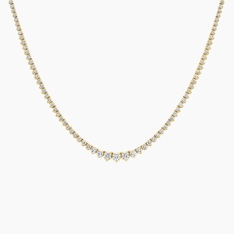Melrose Petite White Rhodium Tennis Necklace main image 1