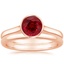 14K Rose Gold Luna Bridal Set