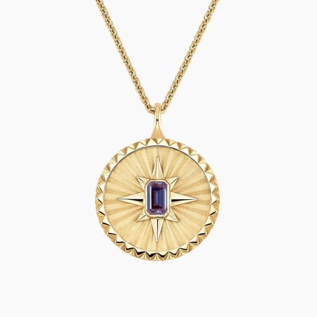 Star Lab Alexandrite Medallion Necklace