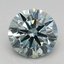 1.15 Ct. Fancy Intense Green Round Lab Grown Diamond