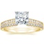 18K Yellow Gold Starlight Diamond Ring with Luxe Sia Diamond Open Ring (1/5 ct. tw.)