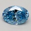 1.75 Ct. Fancy Vivid Blue Oval Lab Grown Diamond