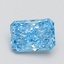 1.50 Ct. Fancy Vivid Blue Radiant Lab Grown Diamond