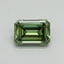 3.71 Ct. Fancy Vivid Green Emerald Lab Grown Diamond