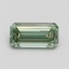 1.02 Ct. Fancy Intense Pacific Green Emerald Lab Grown Diamond