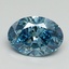2.01 Ct. Fancy Vivid Blue Oval Lab Grown Diamond