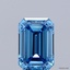 1.04 Ct. Fancy Vivid Blue Emerald Lab Grown Diamond
