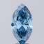 2.83 Ct. Fancy Vivid  Blue Marquise Lab Grown Diamond