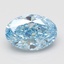 5.08 Ct. Fancy Vivid Blue Oval Lab Grown Diamond