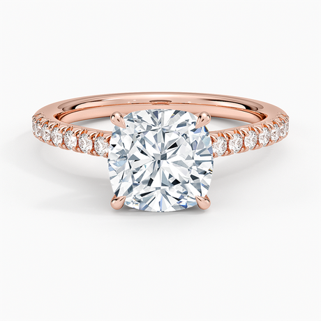 14K Rose Gold Delicate Sienna Diamond Ring
