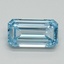 0.94 Ct. Fancy Vivid Blue Emerald Lab Grown Diamond