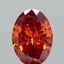 1.00 Ct. Fancy Vivid  Orange Oval Lab Grown Diamond