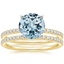 18KY Aquamarine Ballad Diamond Bridal Set (1/3 ct. tw.), smalltop view