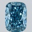 3.00 Ct. Fancy Vivid Blue Cushion Lab Grown Diamond