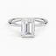 18K White Gold Freesia 2mm Solitaire Ring, smalltop view