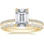 18K Yellow Gold Demi Diamond Ring (1/3 ct. tw.) with Marseille Diamond Ring (1/3 ct. tw.)