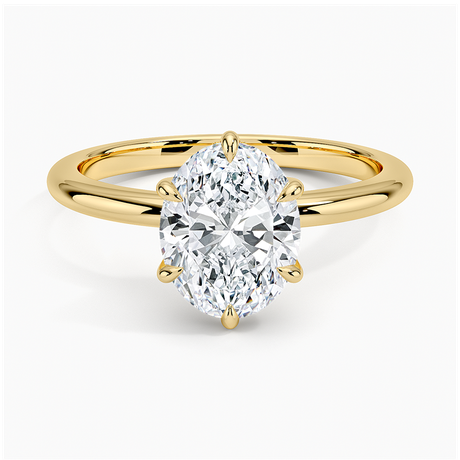 Hidden Halo Solitaire Engagement Ring
