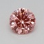 0.31 Ct. Fancy Vivid Pink Round Lab Grown Diamond