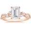 14K Rose Gold Luxe Willow Diamond Ring (1/4 ct. tw.), smalltop view