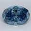4.07 Ct. Fancy Vivid Malibu Blue Oval Lab Grown Diamond