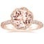 14K Rose Gold Nova Halo Diamond Ring (1/2 ct. tw.), smalltop view