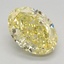 2.70 Ct. Fancy Vivid Yellow Oval Lab Grown Diamond