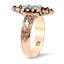 The Avalbane Ring, smalltop view on a hand