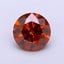 1.30 Ct. Fancy Vivid Orange Round Lab Grown Diamond