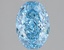 1.57 Ct. Fancy Vivid Blue Oval Lab Grown Diamond