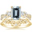 18K Yellow Gold Three Stone Luxe Willow Diamond Ring (1/2 ct. tw.) with Veranda Diamond Ring