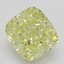 0.70 Ct. Fancy Yellow Cushion Diamond
