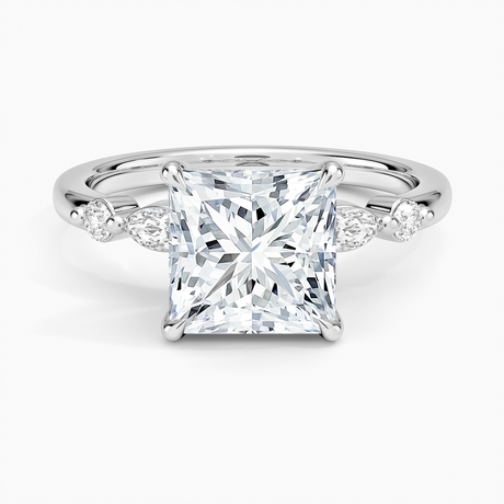 Marquise and Round Diamond Ring